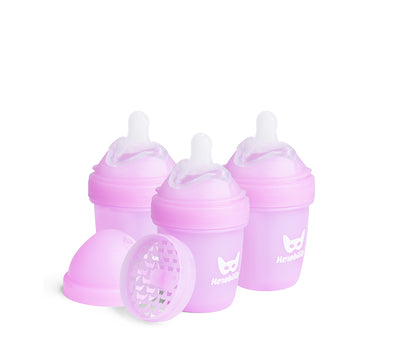 3-pack Nappflaskor 140 ml – Lila