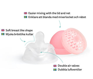 Double Anti-Colic Baby Bottle LT 240 ml/8.5 floz Pink